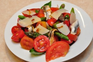 Tomato and White Anchovy Salad with VinoCotto